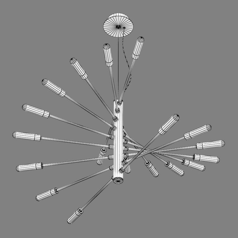 Подвесная люстра Lightstar Ragno 733187, диаметр 104 см, черный