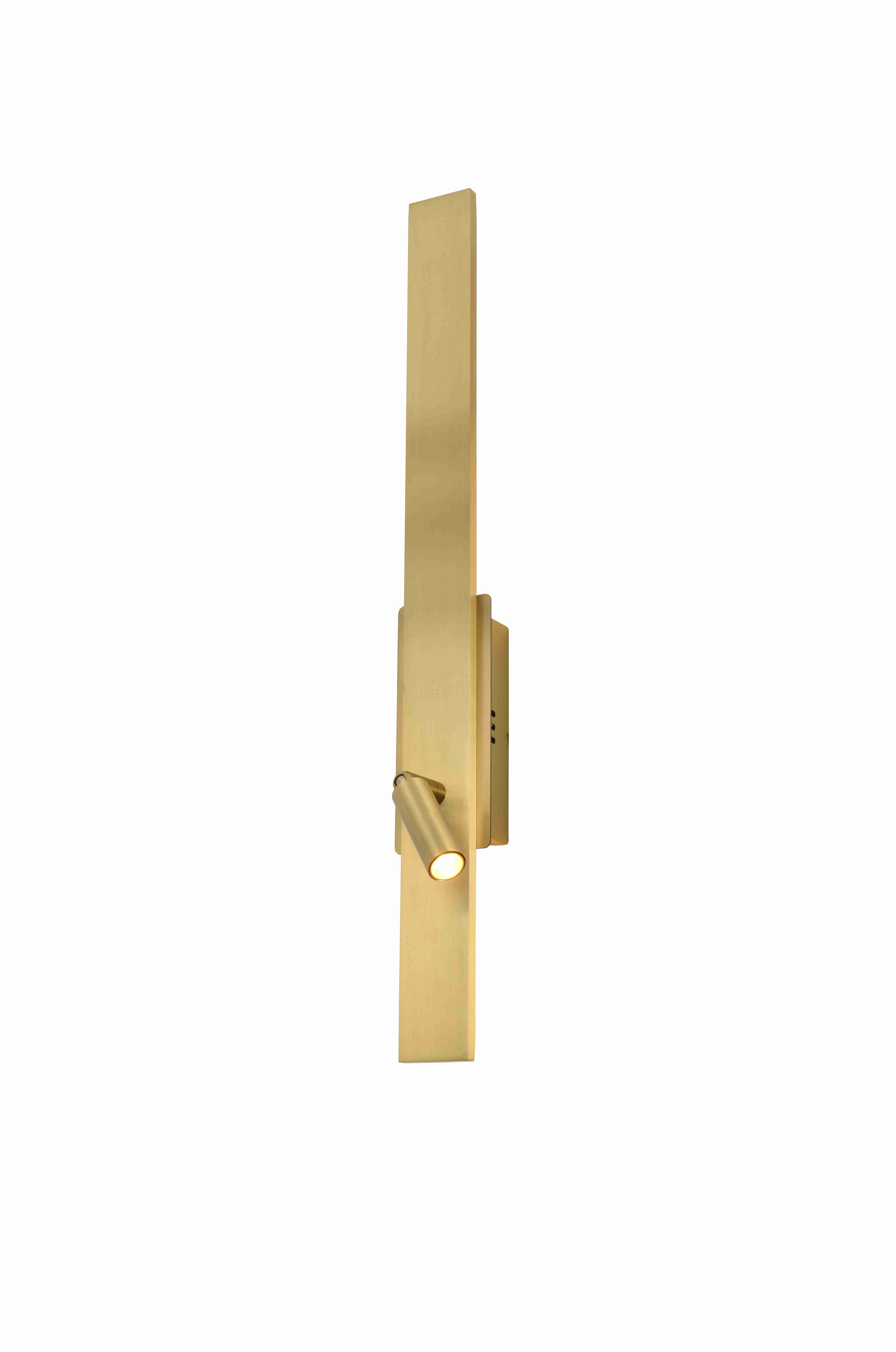 Бра 70*70*400, LED, 8W 4000K NewRgy Technical light 20003MB-40 GD, Золото