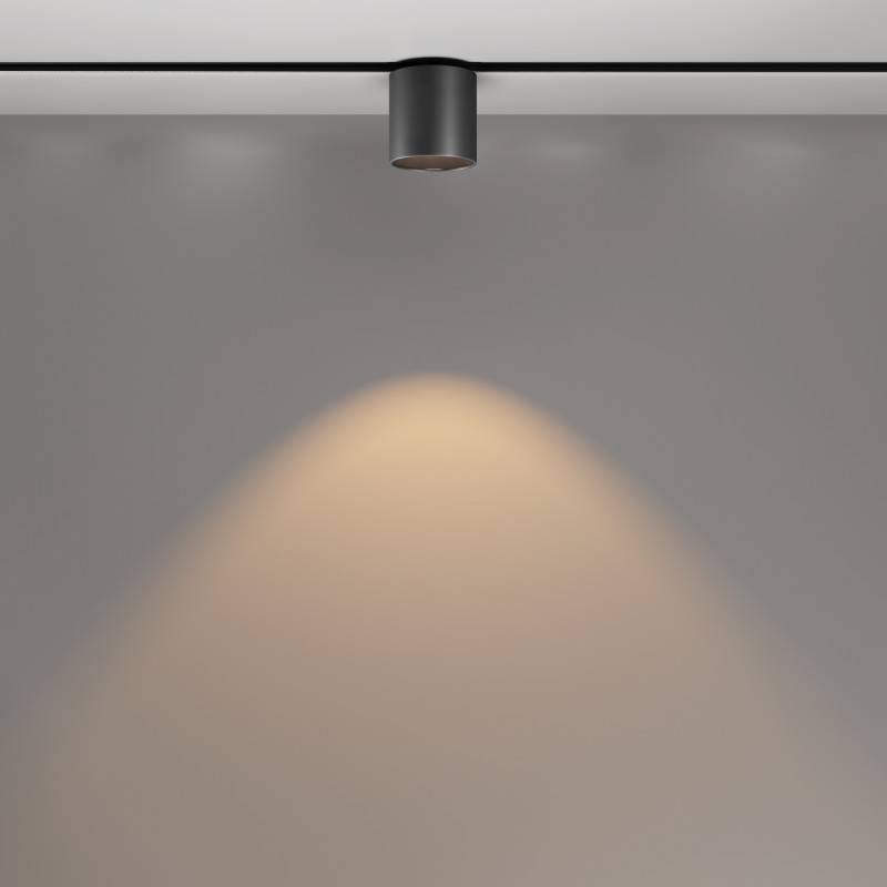 Светильник на шине 5,3*5,3*9,6 см, LED, 7W, 3000К, Maytoni Technical Alfa S TR132-2-7W3K-B черный