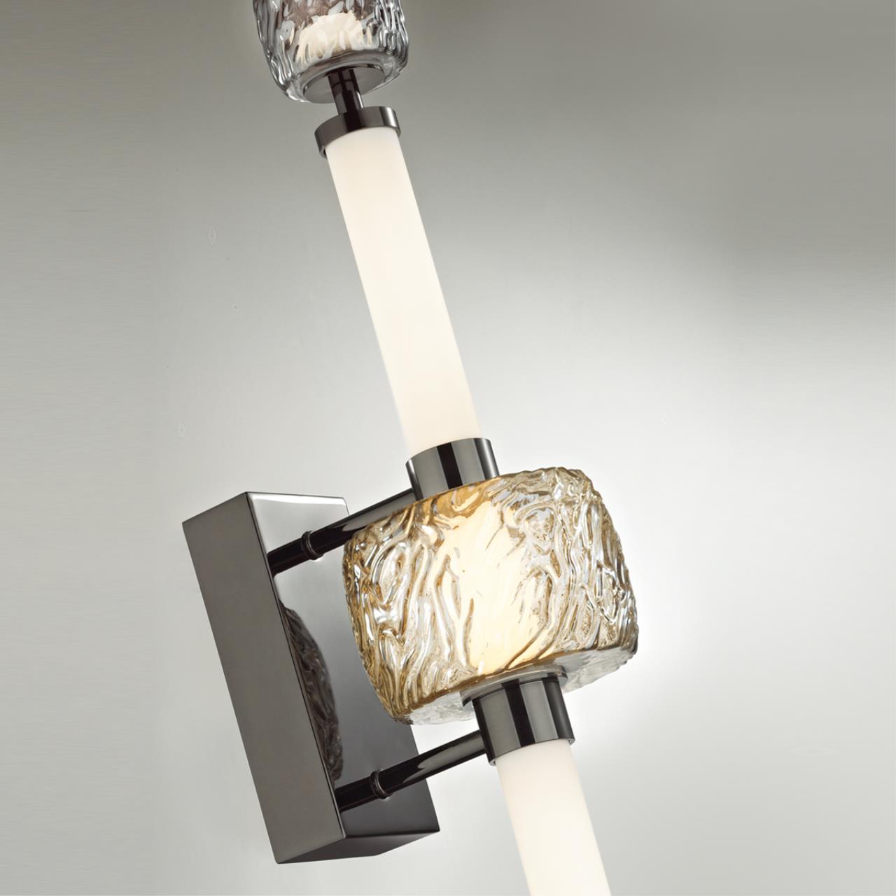 Бра 19,5*13*66,5 см, 1 LED*28W, 3000 К, Odeon Light Kliff, черный 5427/28WL