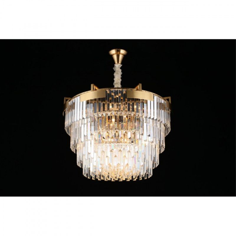 Каскадная люстра 70*75-111,5 см, 15*E14, 40W, Aployt Mariz APL.813.13.15, латунный
