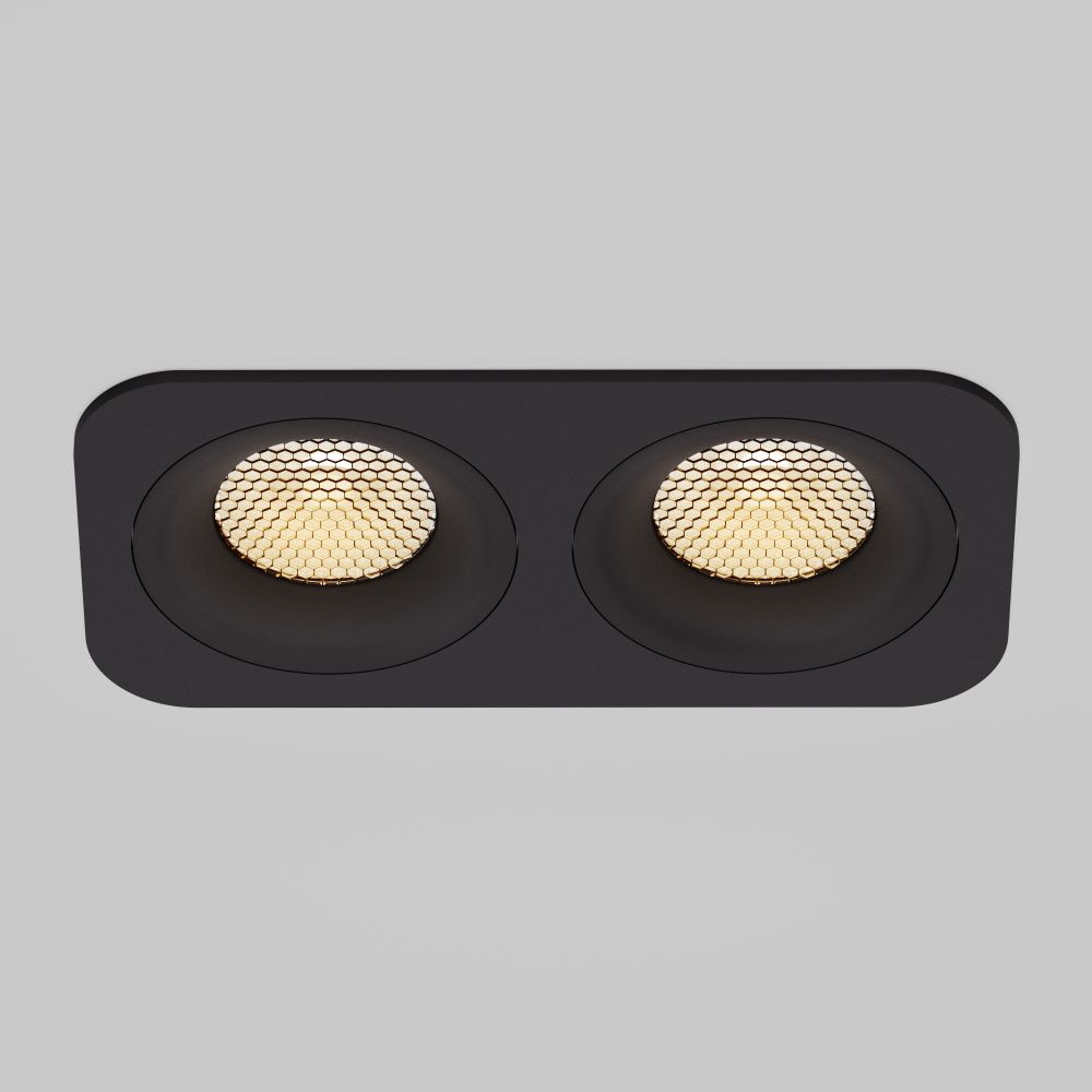 Светильник встраиваемый Tetro 20W 3000K черный IP44 15277/LED Elektrostandard  4690389217913, a071316