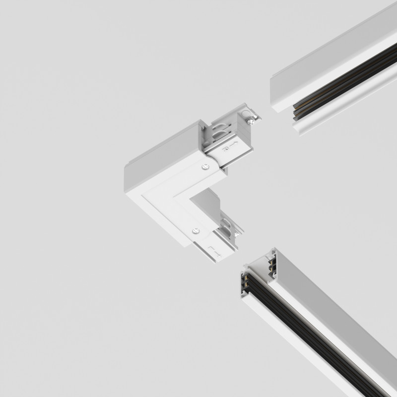 Комплектующие для накладной трековой системы Maytoni Technical Three phase track system Trinity TRA005CL-31W-R белыйIP 20