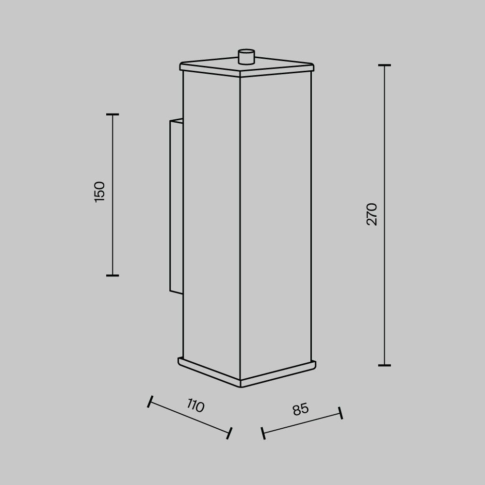 Настенный светильник MODESTYLE MS.108.270 BS бронза