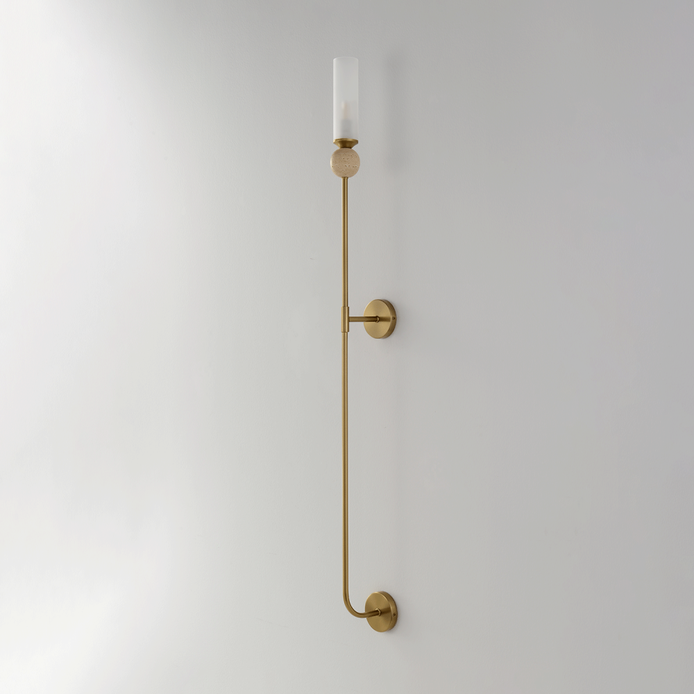 Бра *6*115- см, 1*E14*60W, Crystal Lux Simply SIMPLY AP1.2 BRASS, Латунь