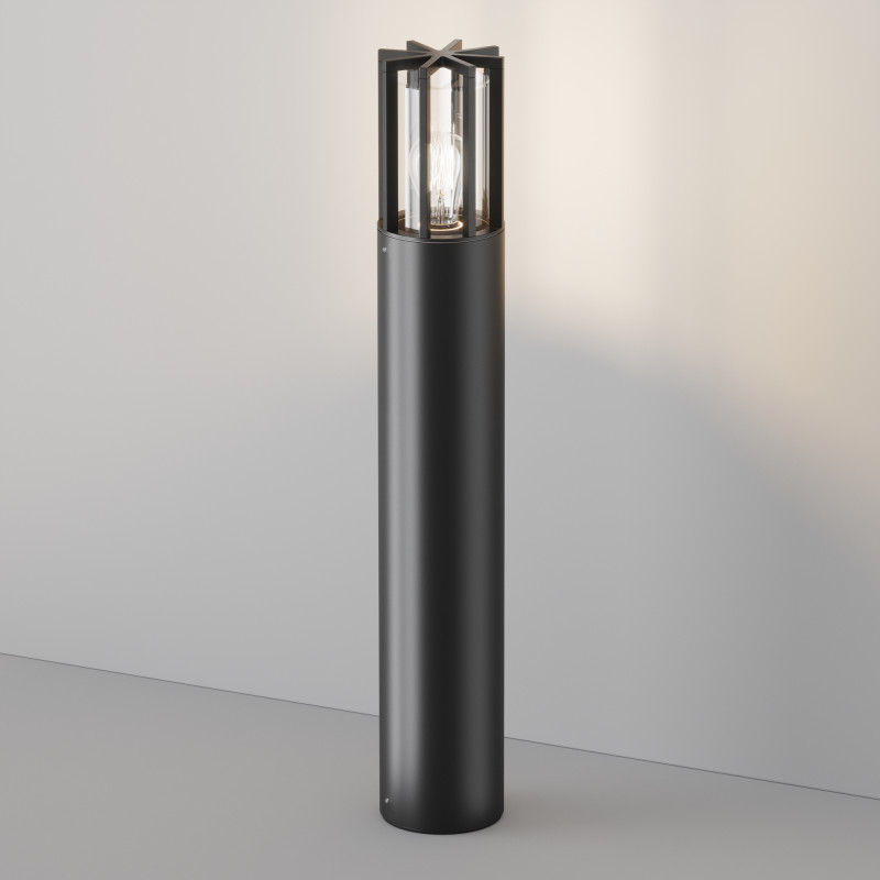 Садово-парковый светильник 12*75 см, 1*E27, 15W, Maytoni BARREL O453FL-01GF серый