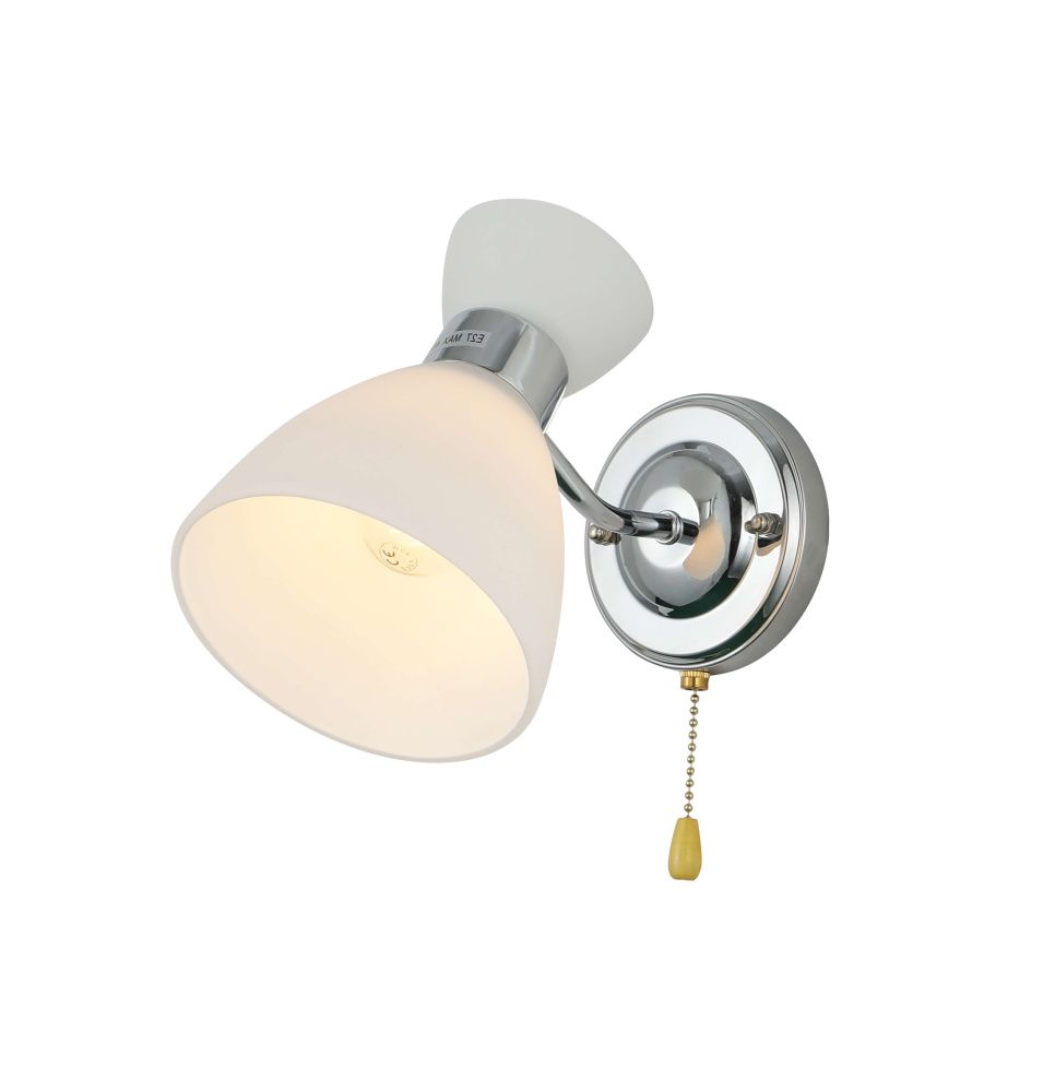 Бра L250 x W135 x H200, мм, 1*40W, CHROME(ХРОМ) Rilon 85729/1W CHROME