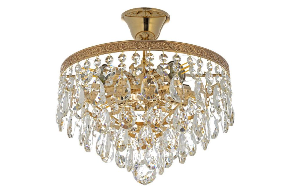 Люстра потолочная *30*31 см, 4*E27*60W, Arti Lampadari Castellana Gold Castellana E 1.3.30.601 G, Золото