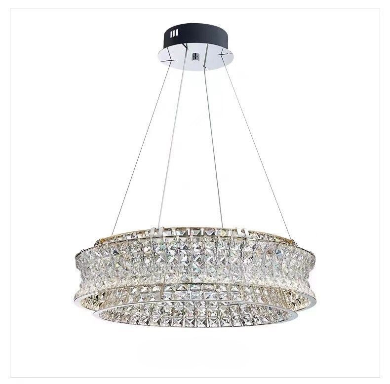 Люстры 8829-600, D600 / H160 LED, 100W, 3000/4000/6000K, Alva Donna, Хром