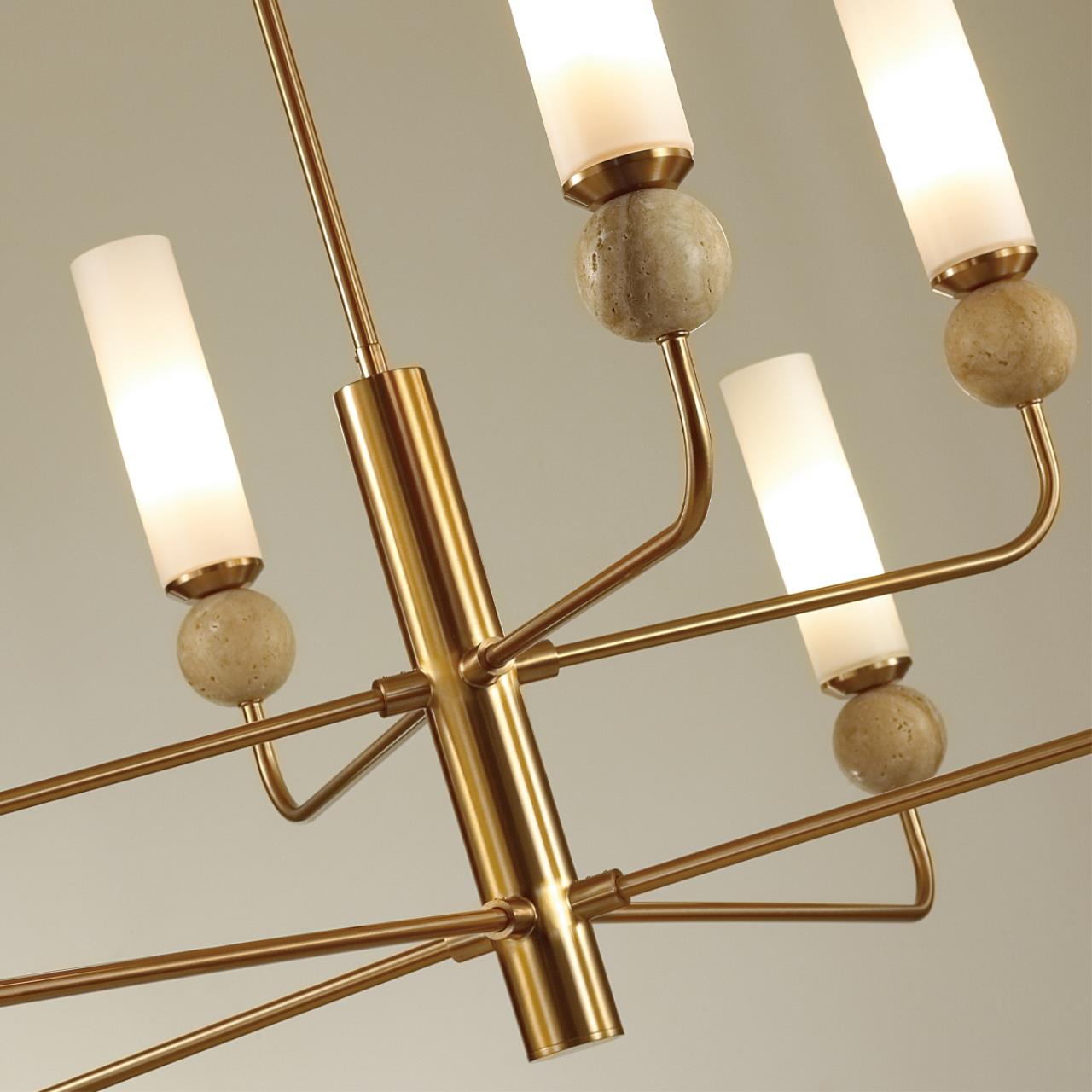 Светильник 126 см, Odeon Light Lolla 6625/8, латунь