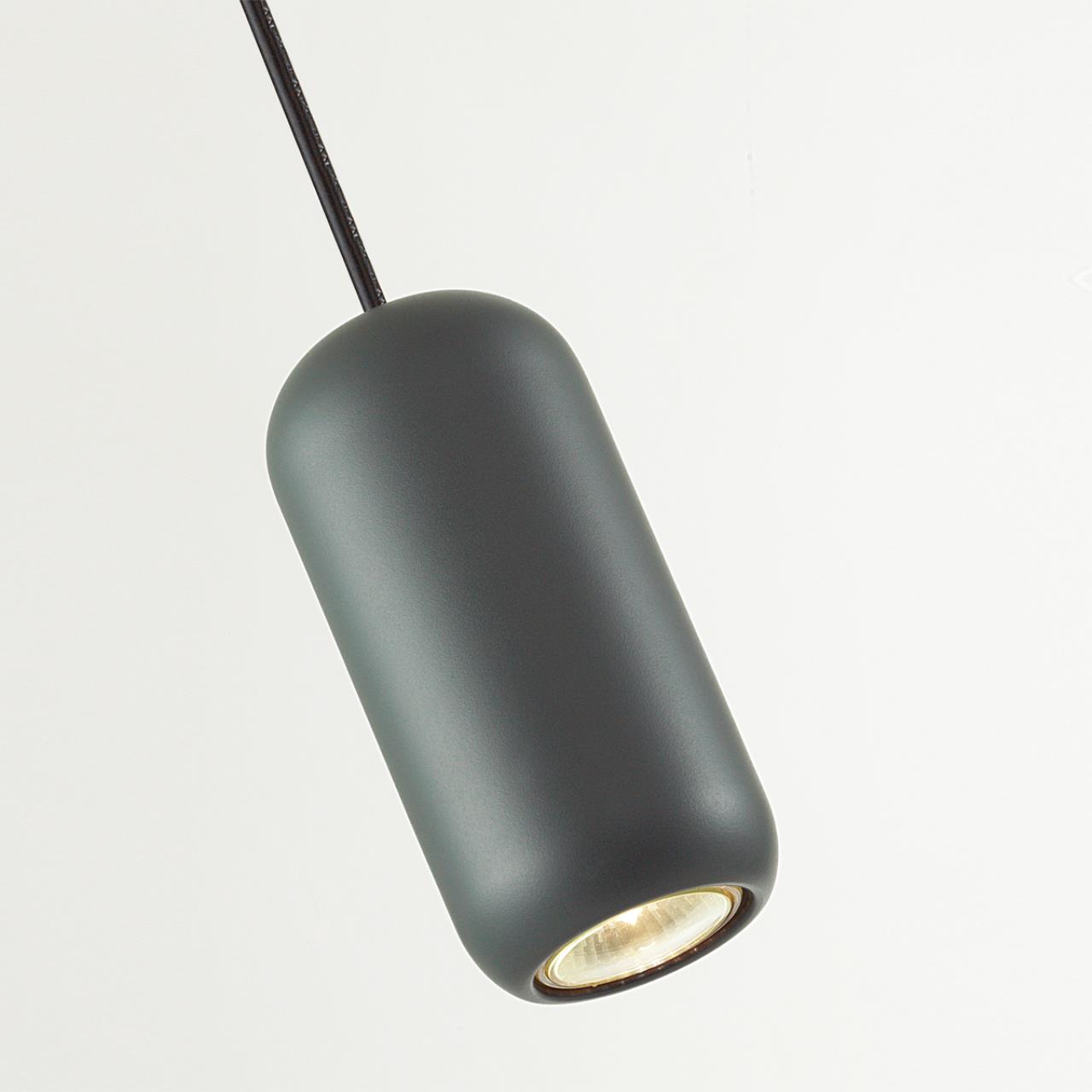 Подвес 7,6*7,6*120 см, 1 GU10*4W, Odeon Light Cocoon, черный 5060/1E