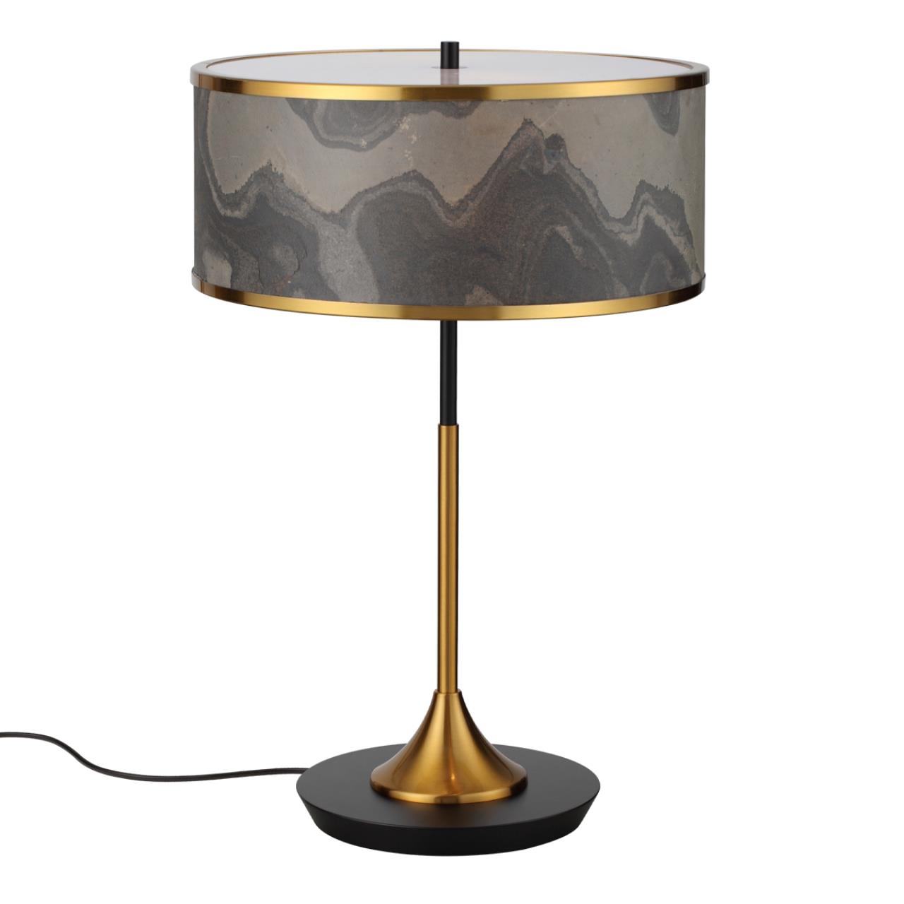 Настольная лампа 36*36*56 см, 2 Е27*10W, Odeon Light Bergi, античная бронза 5064/2T