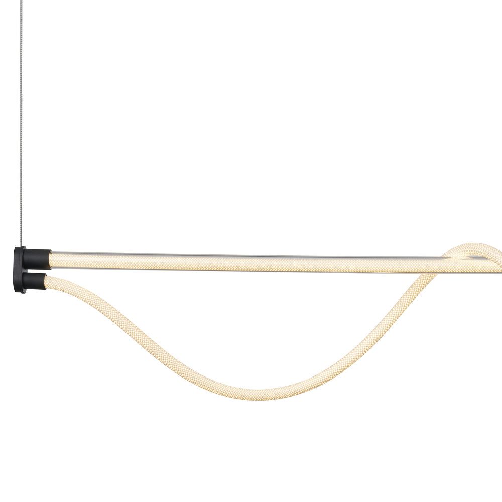 Подвесной светильник 146,5*8*60-238 см, *LED*38W, 3000K, Mantra Fugaz MAN8951, черный