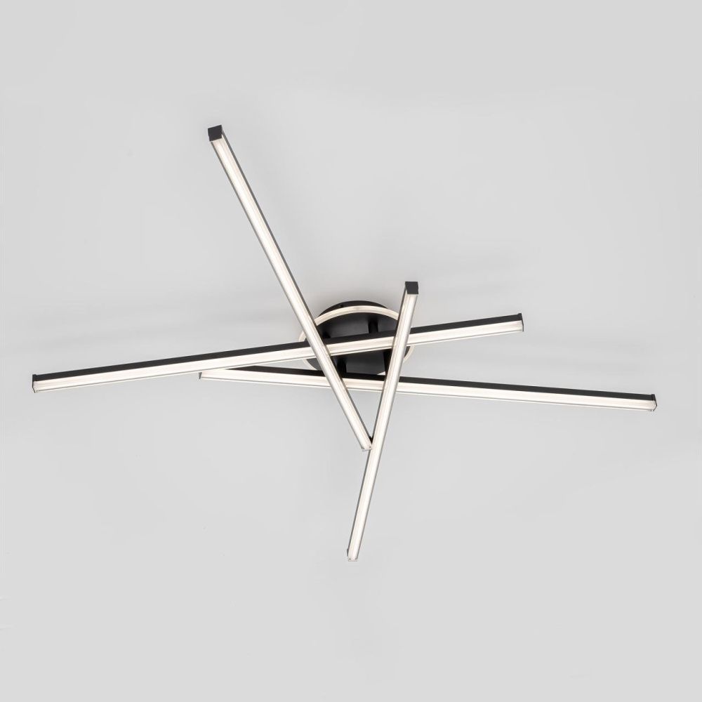 Люстра 120*120*11 см, 100W, 3000-6000K, 22 м2 Citilux Trent CL203641 черный