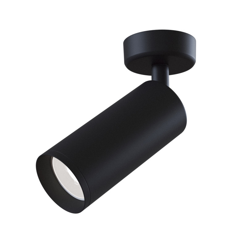 Светильник 6,5*6,5 см, GU10 50W, Maytoni Focus C017CW-01B, черный