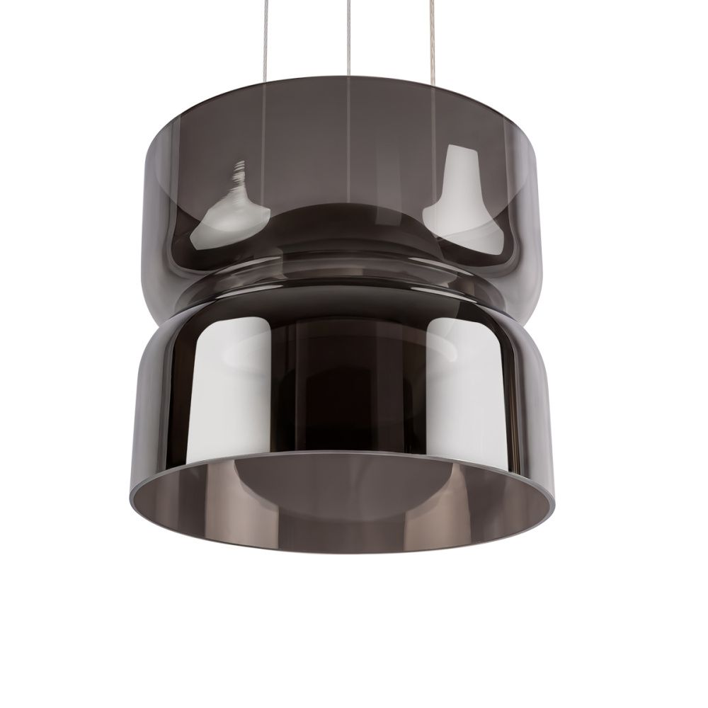 Подвесной светильник 17 см, 12W, 3000K, LOFT IT Totem 10466/2P Smoke, белый-дымчатый