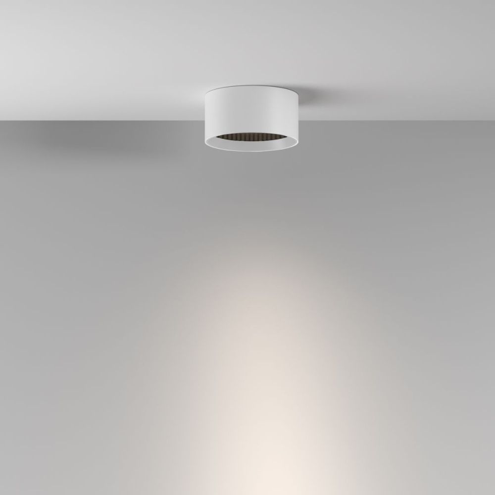 Накладной светильник 8 см, 7W, 4000K, Maytoni Glare C122CL-L7-4K-W, белый