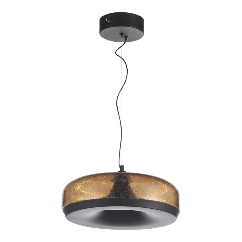 Подвесной светильник 34*200 см, LED, 42W,  3000К, ST-Luce Ripple SL6014.603.01 черный