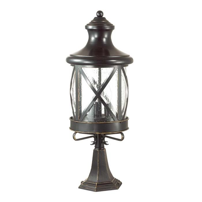 Уличный светильник 60 см Odeon Light Sation 4045/3B черный/золотая патина