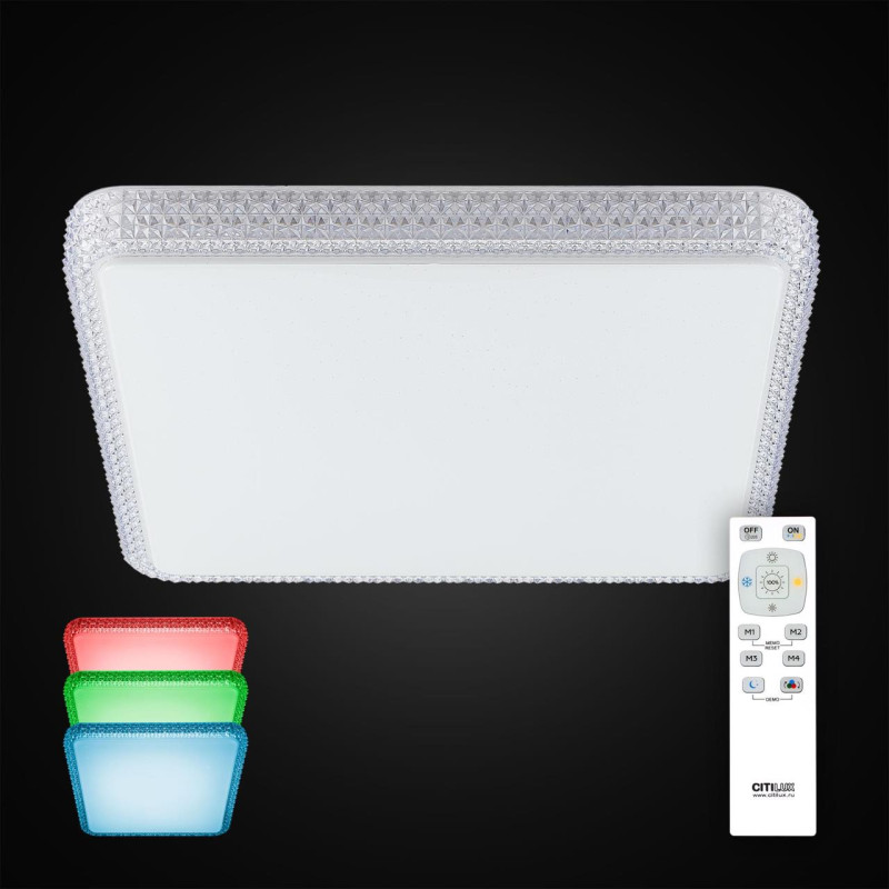 Светильник 60 см, 100W, 3000-4200K Citilux Альпина CL718K100RGB, белый