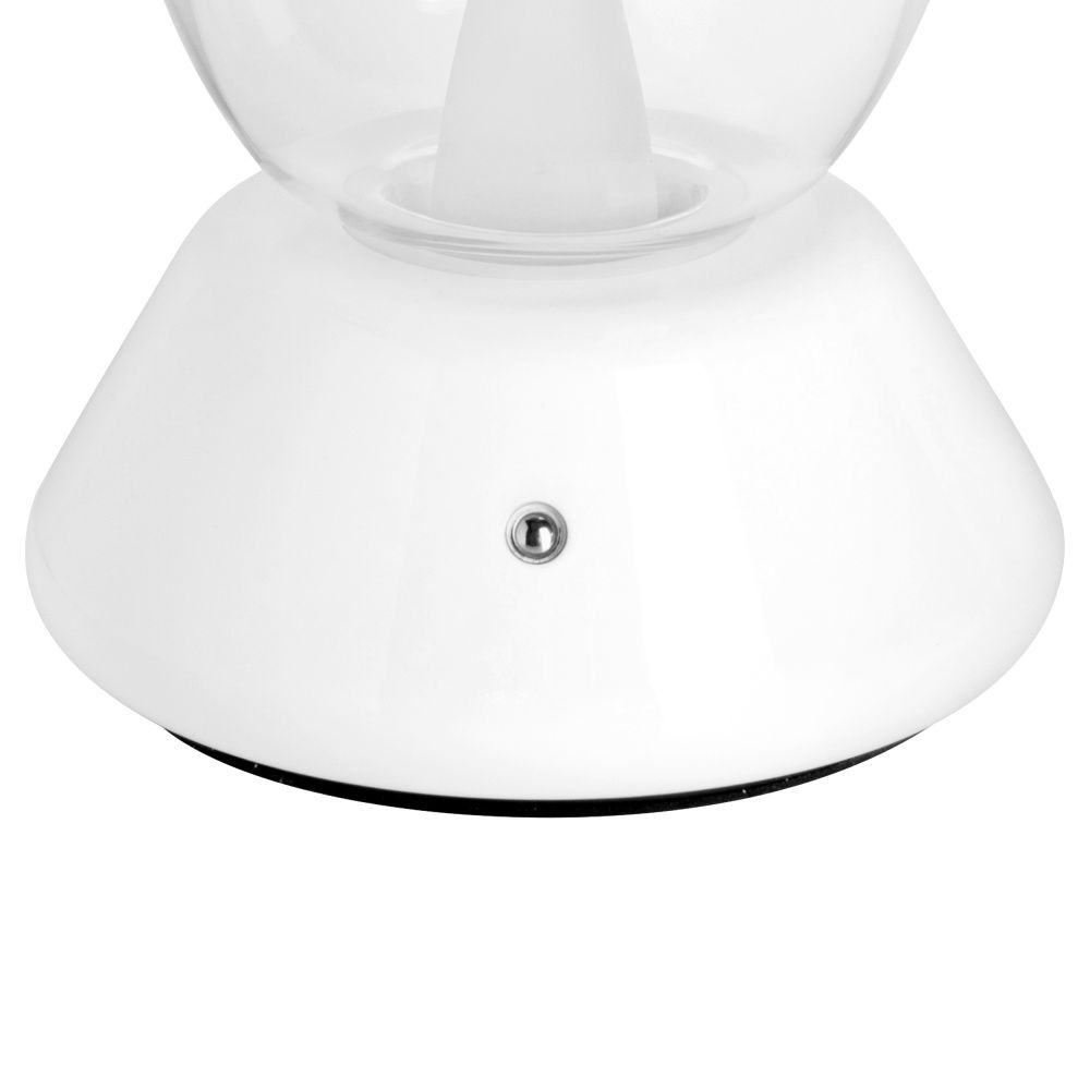 Настольная лампа диммируемая 10W 3000K прозрачный/белый Uovo III Lightstar 807906