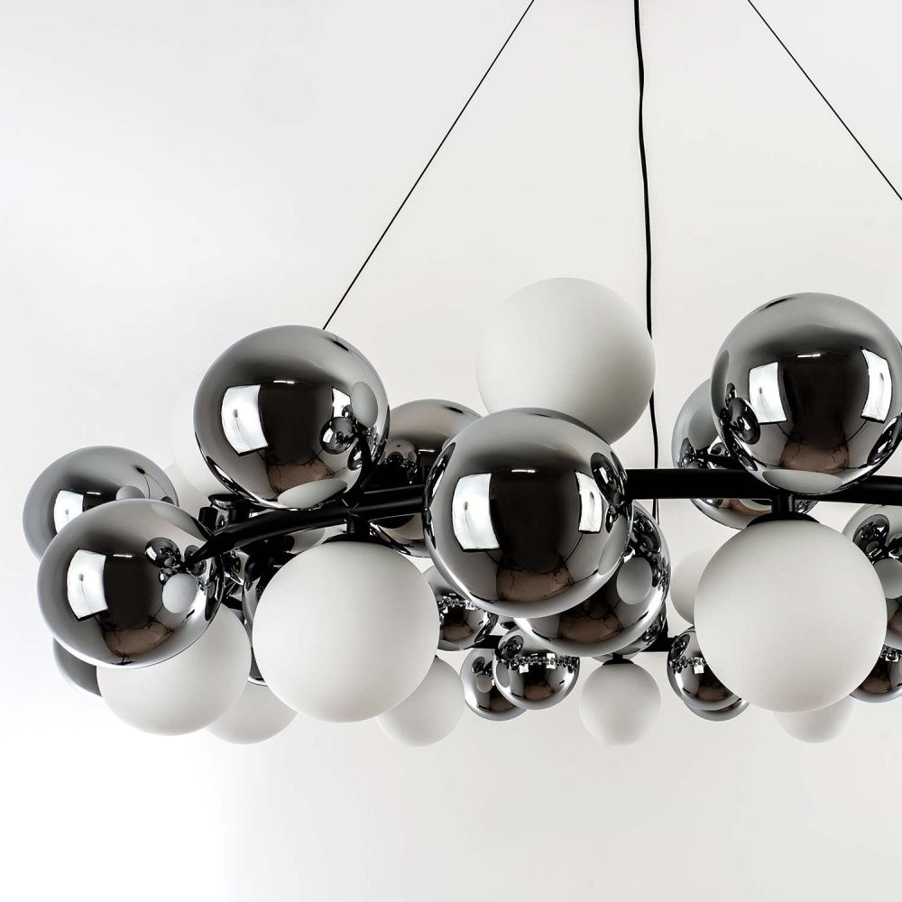 Подвесной светильник 100x23xсм, G9, 20xG9Вт, , Modelux MS.8055.20 BK Черный