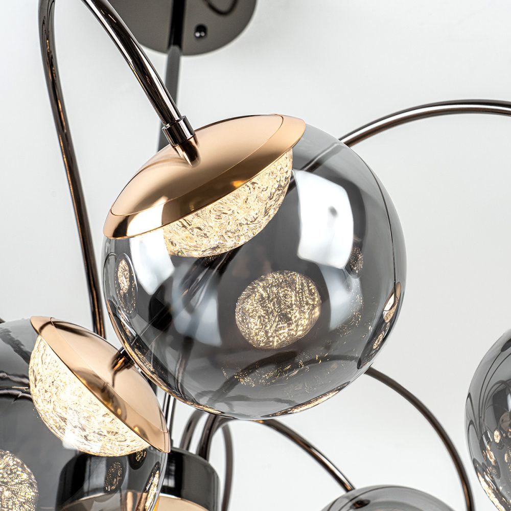 Светильник 80 см, *LED*105W, 3000-6000K, Modestyle  MS.2522.800, Чёрный, Золото