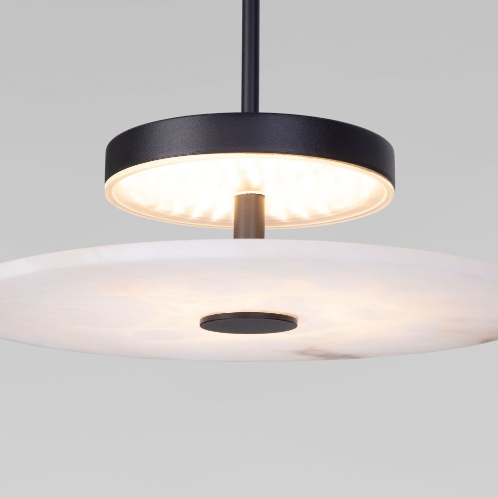 Подвесной светильник 30*30*22-173 см, LED*21W, 3000K, Eurosvet Thasos 40342 LED, черный, a069278