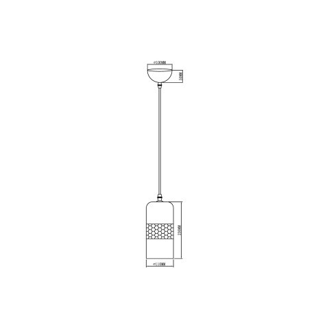 Подвесной светильник  11*120 см, 1*E27 хром Vele Luce Lucky VL5394P11
