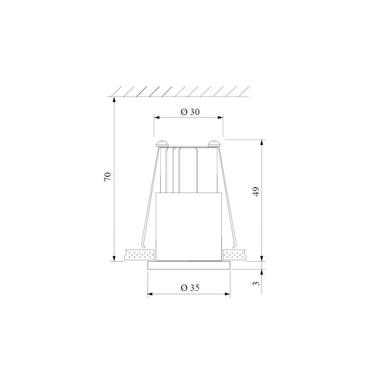 Встраиваемый точечный светодиодный светильник 15269/LED 3W 4200K белый/сатин никель Elektrostandard