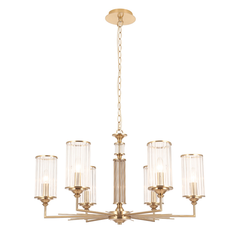 Светильник 77 см, Crystal Lux GLORIA SP6 BRASS, латунь