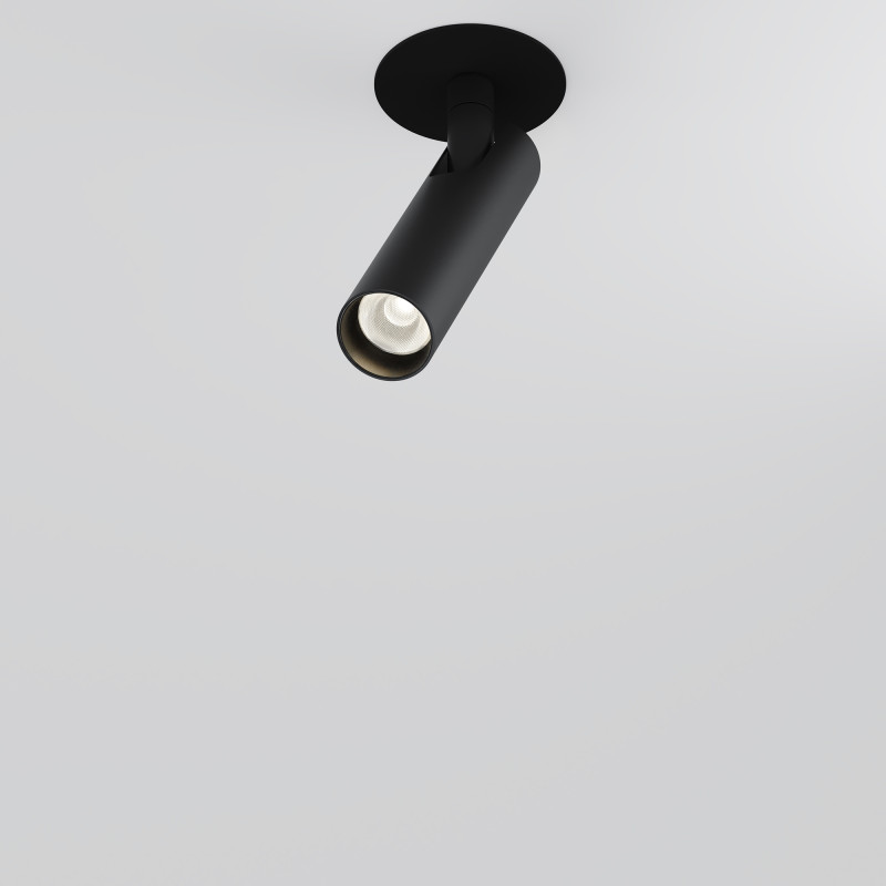Встраиваемый светильник 3*3*15,1 см, LED, 6W, 3000К, Maytoni Technical Focus T C141RS-L125-6W3K-B черный