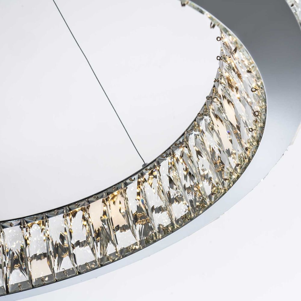 Подвесная люстра 60 см MODELUX premium ML.6982.600P CR хром