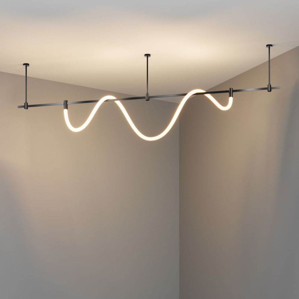 Трековый магнитный светильник 200 см, 27W, 3000K, Maytoni Technical Tau Flarity TR154-1-27W3K-B, черный