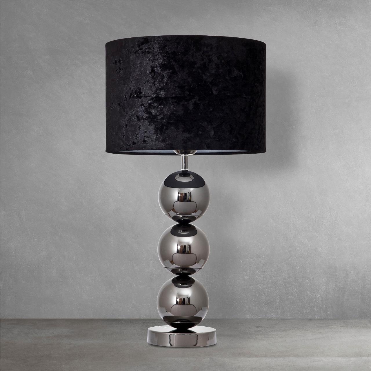 Настольный светильник 30*30* см, Е27 1x40ВтW, , Дымчатый, Хром MODELUX ML.701.01TL BK