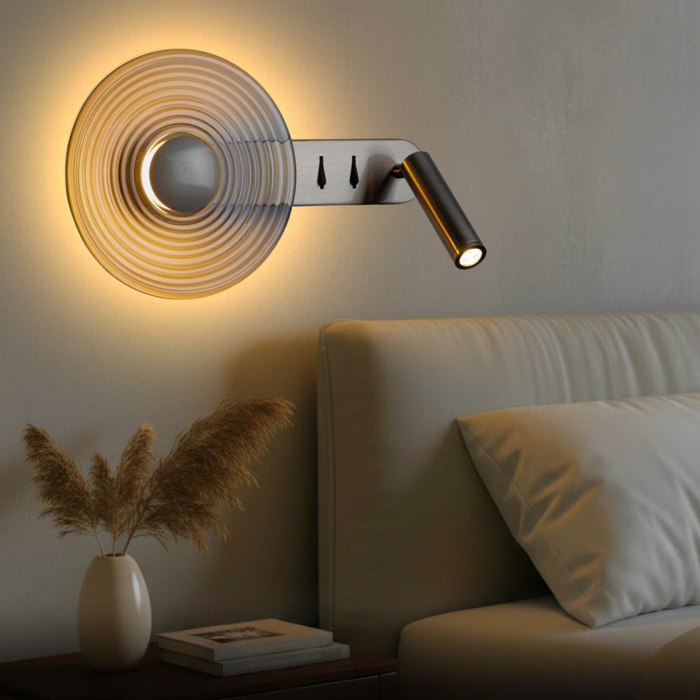 Бра 33 см, 10W, 3000K, Citilux CORTA CL245031, матовый хром