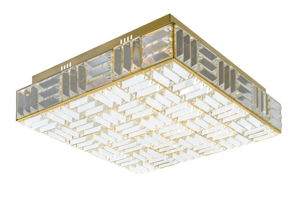 Люстра L420 x W420 x H120, мм, 72W 3000-6000K, GD (Золото) NewRgy 6096E/72W GD