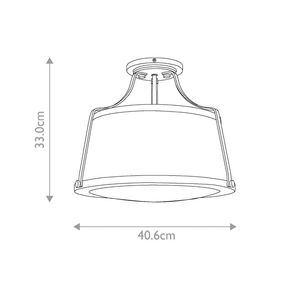 Потолочный светильник Hinkley Lighting, Арт. HK-CHARLOTTE-SF-BC