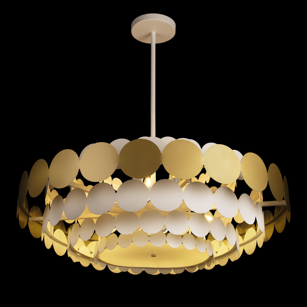 Подвесной светильник 82*32 см, 9*E14*40W LOFT IT Juicy 10310/M Gold золото, белый