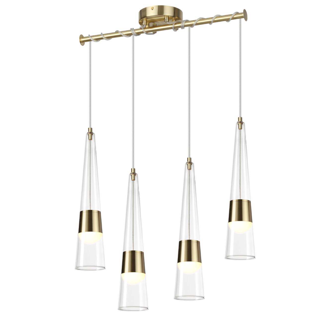 Люстра 67*15*150 см,  LED*W, 3000 К, Odeon Light Lump, золотой 5043/42L