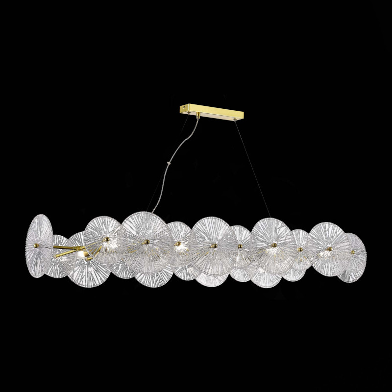 Люстра подвесная 126*35 см, 320W, ST LUCE FLERO SL1657.213.08 Золотистый