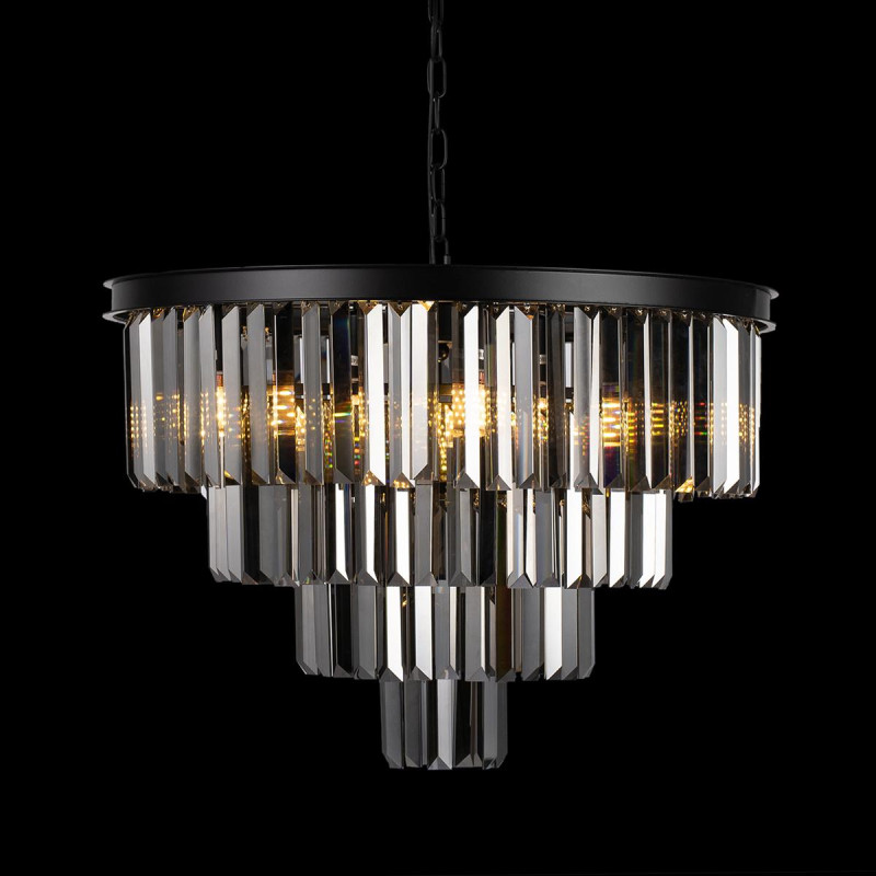 Подвесная люстра Loft IT Prism 10018/600C, диаметр 60 см, черный