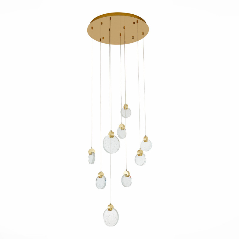 Светильник подвесной 50 см, 27W 3000K ST LUCE Montecelio SL6104.203.09 Золотистый