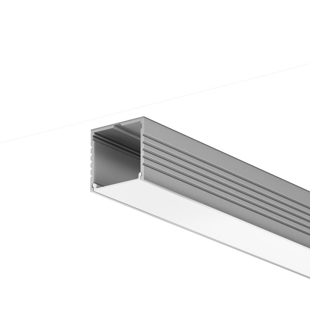 Алюминиевый профиль накладной 35x35 (Серебро, 2 м), ALM-3535AT-S-2M 631008 Maytoni