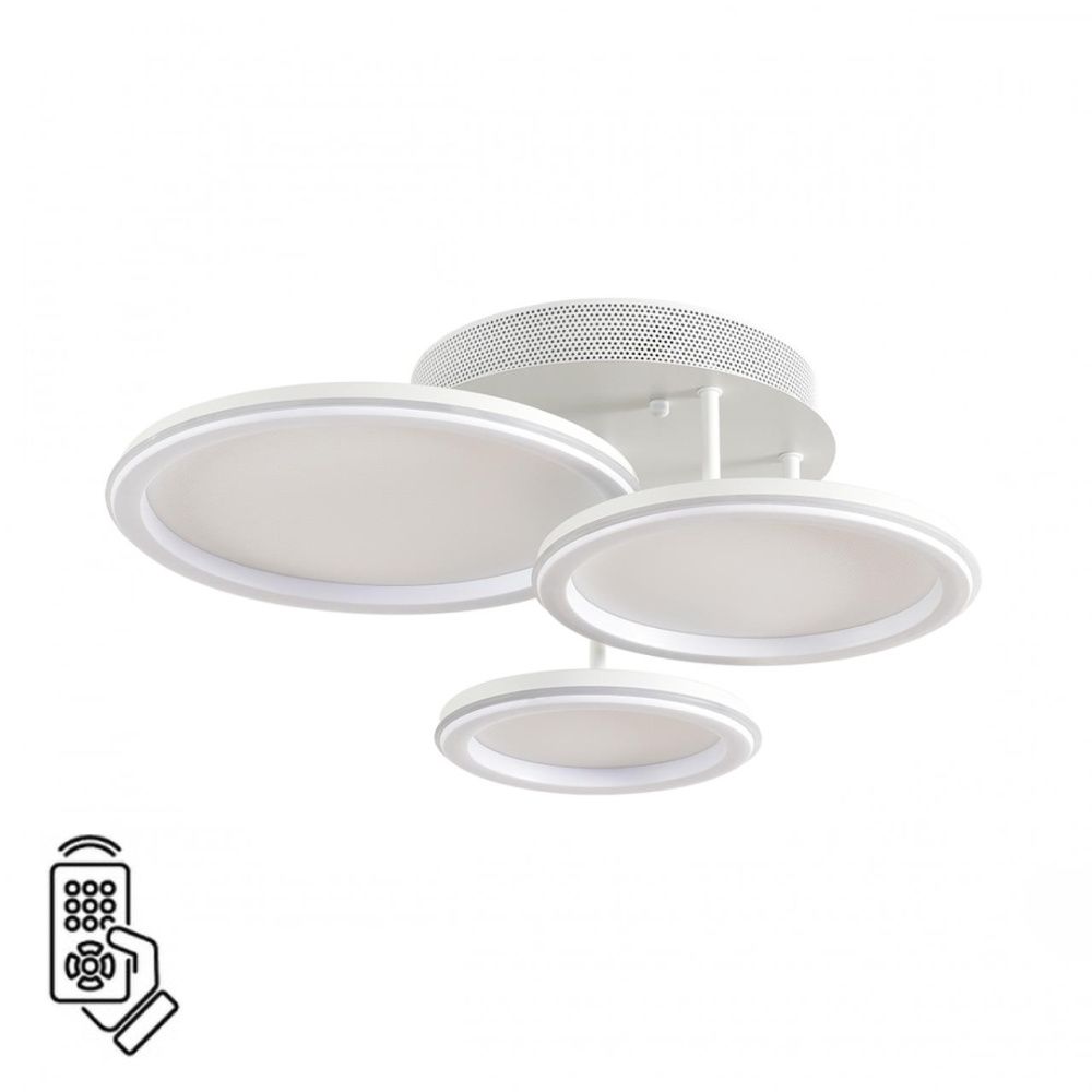 Умная люстра потолочная 8*25*19-19 см, 1*LED*60W, 3000-6500K, Lumion Alis Smart 8380/60CL, белый