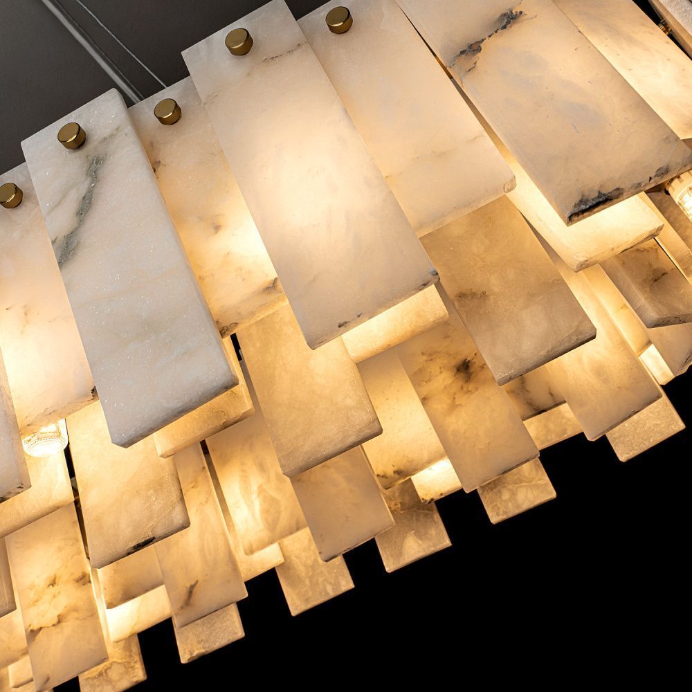 Люстра 120*35*-16 см, 18*G9*40W, Modelux  ML.6998.1200 BS, Латунь