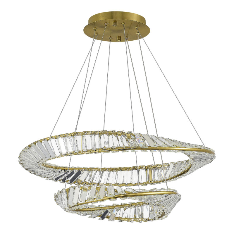 Светильник подвесной 60*200 см, LED*1*52W, 4000K, St Luce Ritorto SL6204.301.02, Латунь