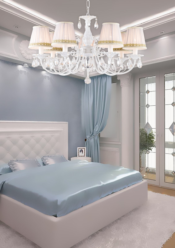 Люстра диаметр 71 см Favourite 1729-7P Alla, белый