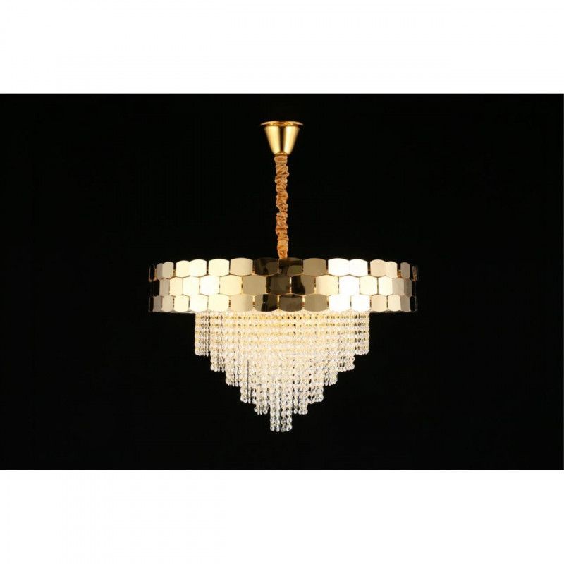 Каскадная люстра 80*70-140 см, 18*E14, 60W, Aployt Dzhoell APL.823.03.18, золотой