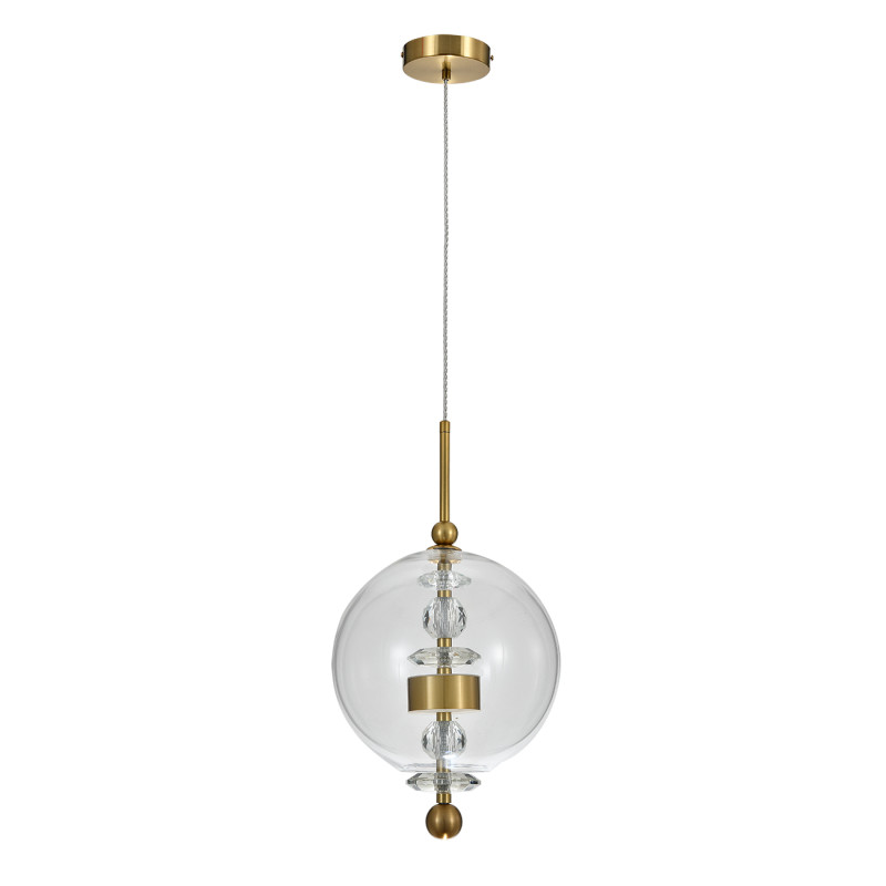 Подвесной светильник 25*25*189 см, LED, 7W, 4000К, Indigo ILLUSIONE V000189L бронзовый, 11055/1P Clear